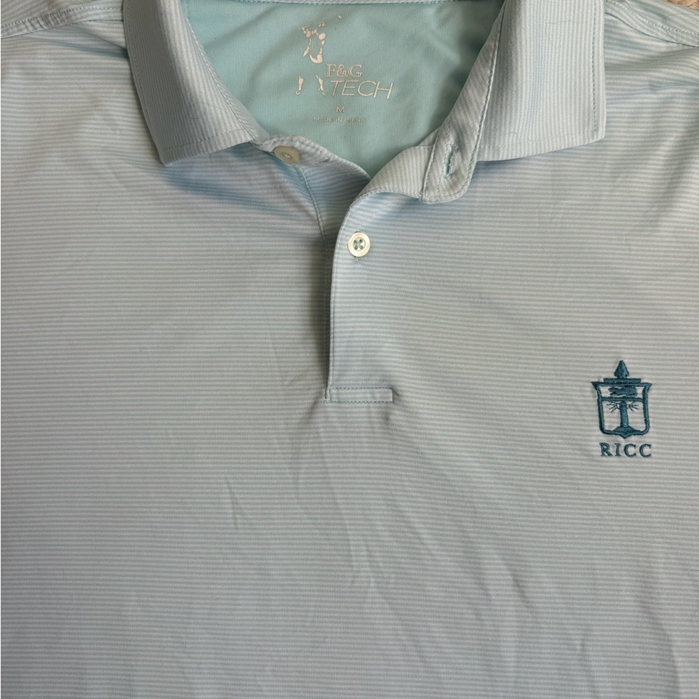 Men's Rhode Island Country Club Blue Polo Shirt - Medium
